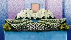 家族葬プランの祭壇