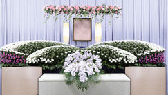 一般葬プランの祭壇