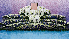 一般葬プランの祭壇